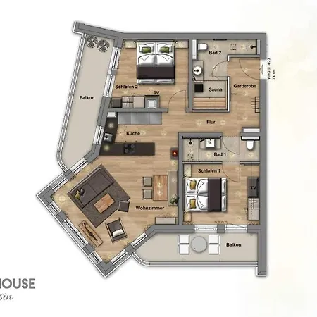 Beachhouse Bansin App 14 * הרינגסדורף