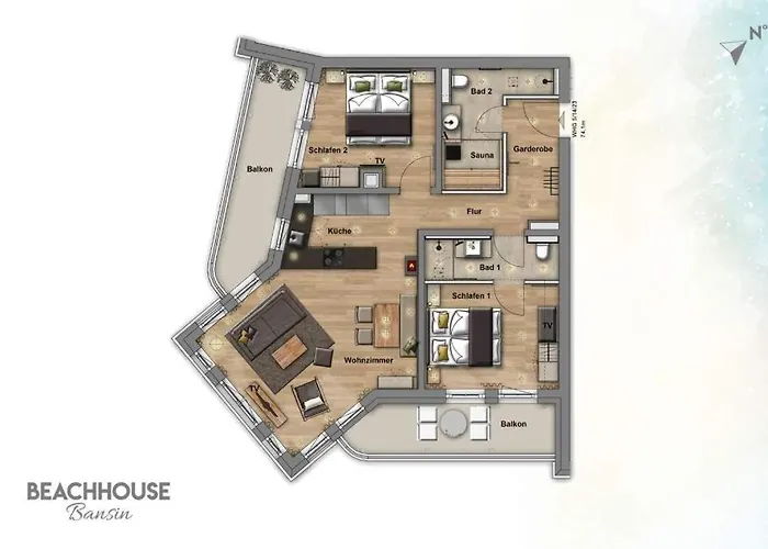 Beachhouse Bansin App 14 * Heringsdorf (Usedom)